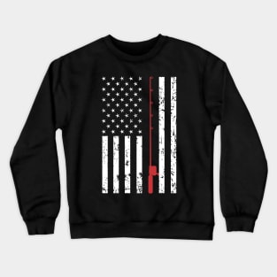 American Flag Fishing Shirt Vintage Fishing Tshirt T-Shirt Crewneck Sweatshirt